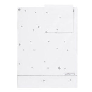 Juego de sábanas para minicuna Teddy Gris