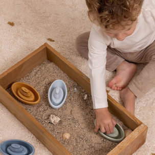 Barquitos apilables para el baño azules - Imagen 6