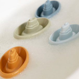 Barquitos apilables para el baño azules - Imagen 4