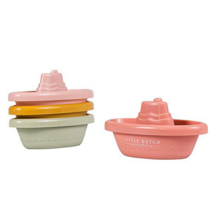 Barquitos apilables para el baño rosas