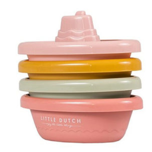 Barquitos apilables para el baño rosas - Imagen 5