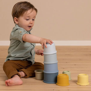 Cubitos apilables azules - Imagen 4