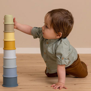 Cubitos apilables azules - Imagen 3