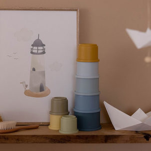 Cubitos apilables azules - Imagen 2