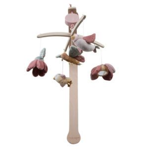 Móvil musical de madera natural Flores y Mariposas - Imagen 9