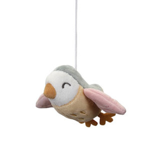 Móvil musical de madera natural Flores y Mariposas - Imagen 5