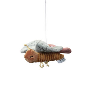 Móvil musical de madera natural Flores y Mariposas - Imagen 4