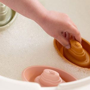 Barquitos apilables para el baño rosas - Imagen 4