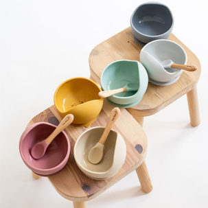 Set de bol y cubierto con ventosa Nordic blossom pink - Imagen 7