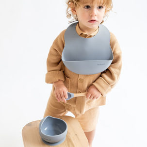 Set de bol y cubierto con ventosa Nordic blossom pink - Imagen 9