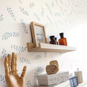 Papel pintado Iris azul - Imagen 2