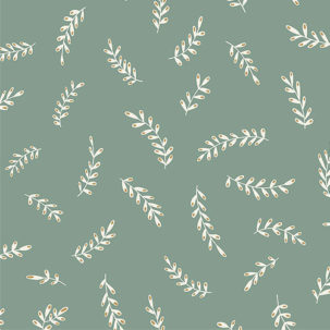 Papel pintado Iris verde