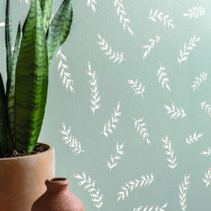 Papel pintado Iris verde - Imagen 2