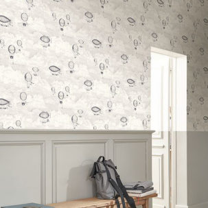 Papel pintado Expédition gris argent - Imagen 3