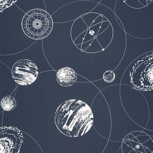 Papel pintado Young & Free - Just Fly azul noche