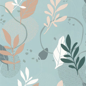 Papel pintado Young & Free - Be Yourself azul