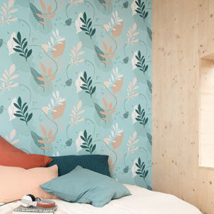 Papel pintado Young & Free - Be Yourself azul - Imagen 2