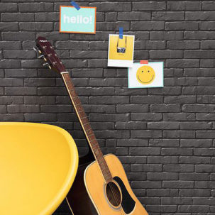 Papel pintado Young & Free - Be Free negro - Imagen 2