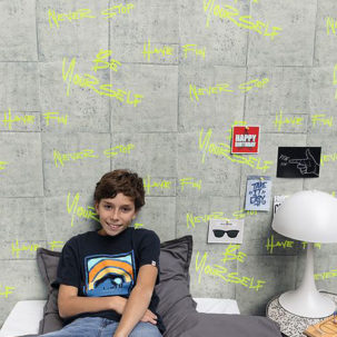 Papel pintado Young & Free - Chill Time letras - Imagen 2