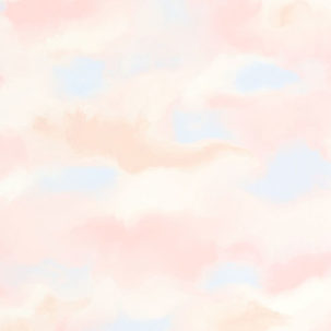 Papel pintado Young & Free - Find Your Paradise salmón