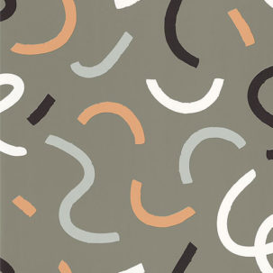 Papel pintado Young & Free - Good Vibes Only verde