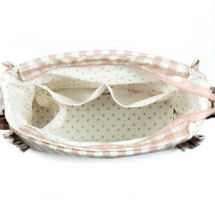 Bolsa canastilla Remy rosa - Imagen 5