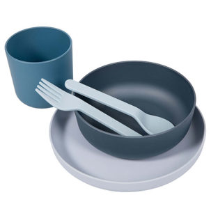 Vajilla Bio 5 piezas azul claro - Imagen 4