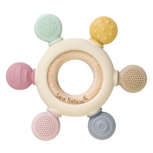 Mordedor sensorial madera/silicona