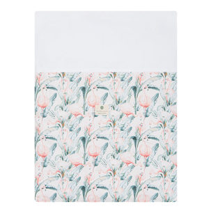 Funda nórdica para minicuna Flamingo