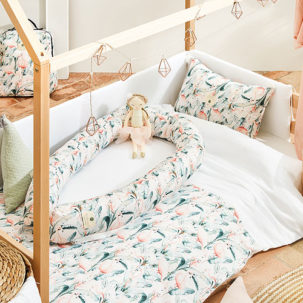 Funda nórdica para maxicuna Flamingo