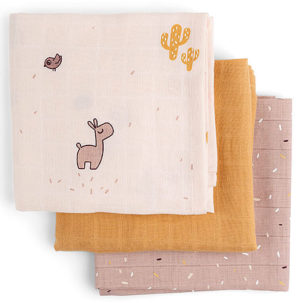 Pack 3 muselinas Lalee rosa - Imagen 3