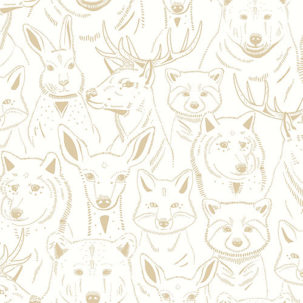 Papel pintado Autour du Monde - S'amuser beige