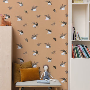 Papel pintado Autour du Monde - Contempler marrón - Imagen 3