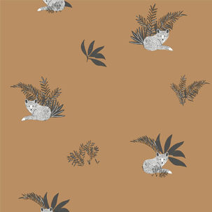 Papel pintado Autour du Monde - Contempler marrón