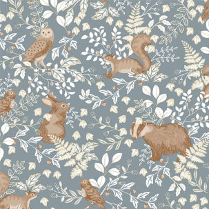 Papel pintado Autour du Monde - Se Faufiler gris