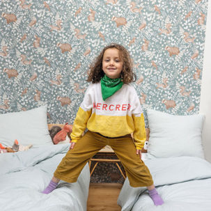 Papel pintado Autour du Monde - Se Faufiler gris - Imagen 2