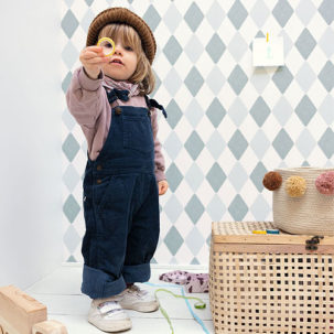 Papel pintado Autour du Monde - Danser gris - Imagen 2