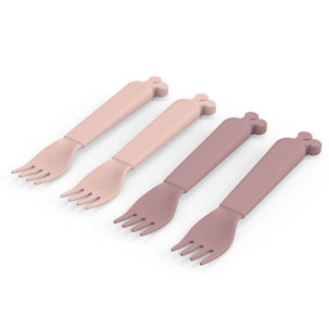 Pack de 4 tenedores Raffi rosa - Imagen 2