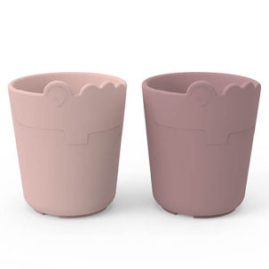 Pack de dos vasos Croco rosa