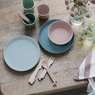 Pack de 4 tenedores Raffi rosa - Imagen 3