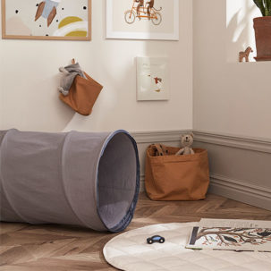 Túnel de juegos algodón gris - Imagen 2