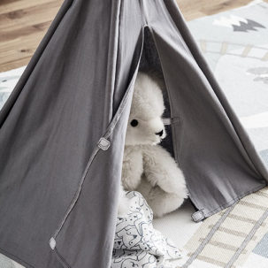 Tipi para muñecos gris - Imagen 3