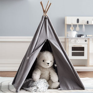 Tipi para muñecos gris - Imagen 2