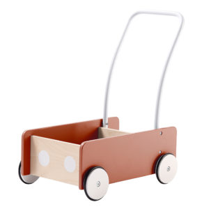 Andador de madera melocotón