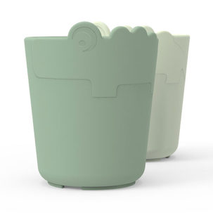 Pack de dos vasos Croco verde - Imagen 6