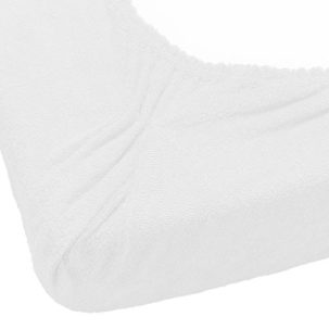 Funda para cambiador de cómoda de rizo blanco - Imagen 2