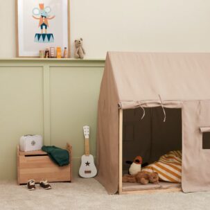 Tienda de campaña casita beige - Imagen 4