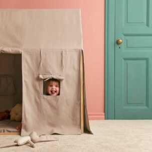 Tienda de campaña casita beige - Imagen 3