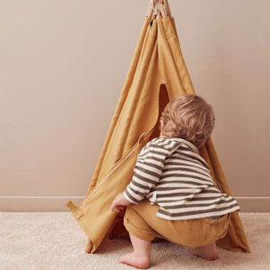 Tipi para muñecos amarillo - Imagen 2