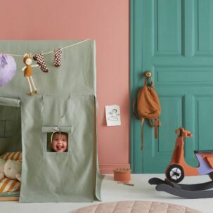 Tienda de campaña casita verde claro - Imagen 5